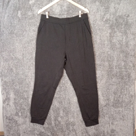 Lululemon Intent Jogger Shorter Black Yoga Outdoor Travel Mens Large - Picture 1 of 11